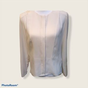 Rag & Bone Ivory Long Sleeve Tuxedo Shirt Sz Med.